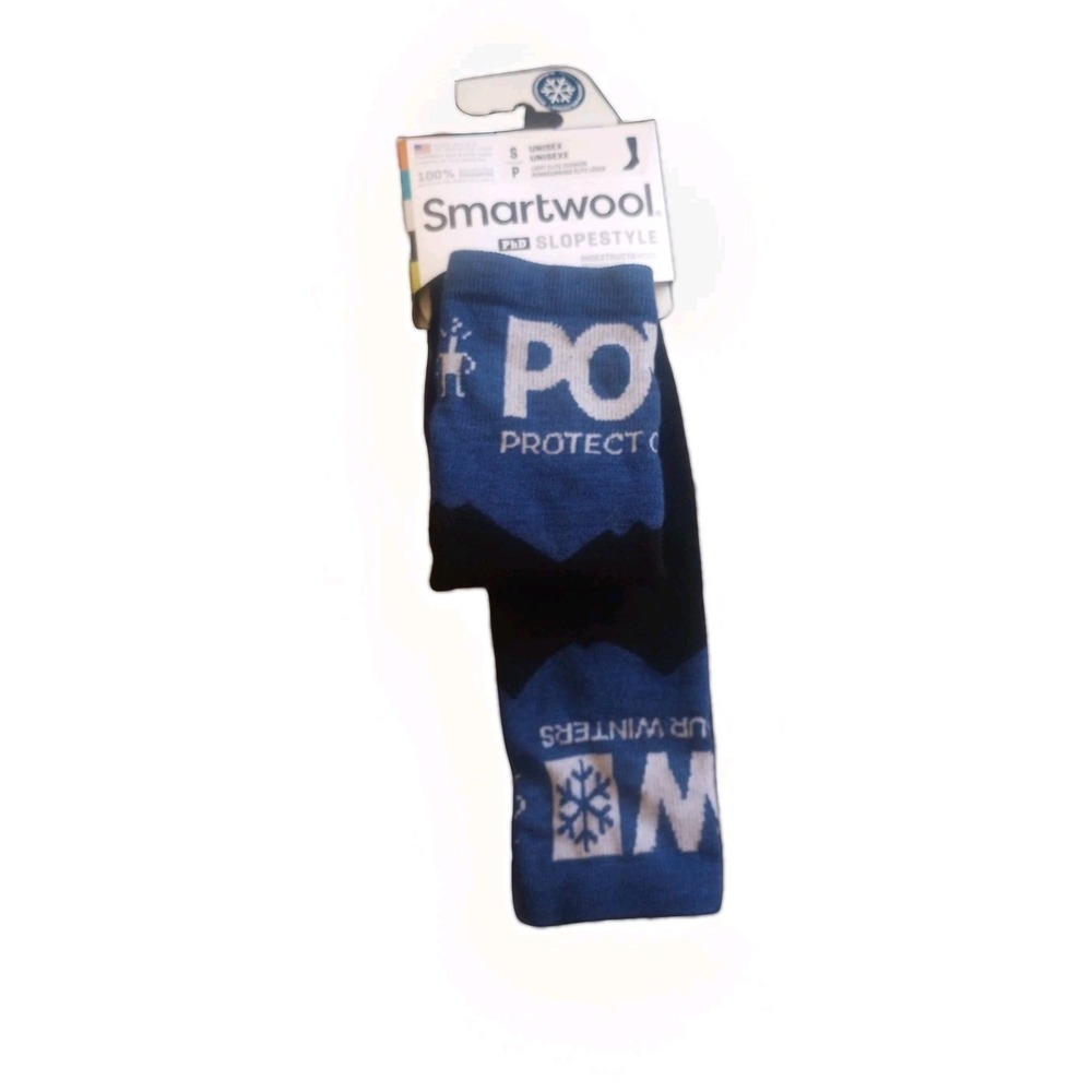Smartwool Sock Phd Orthopedic Slopestyle Wool Black Blue Size S Unisex